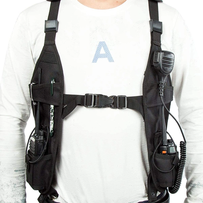 Universal Double Radio Shoulder Harness Holster